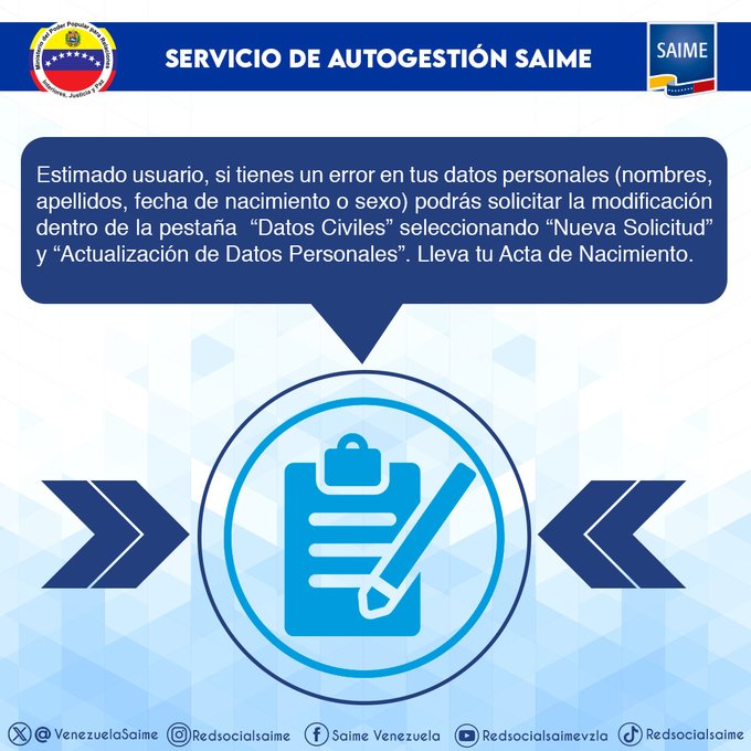 Cambiar Datos en el Sistema